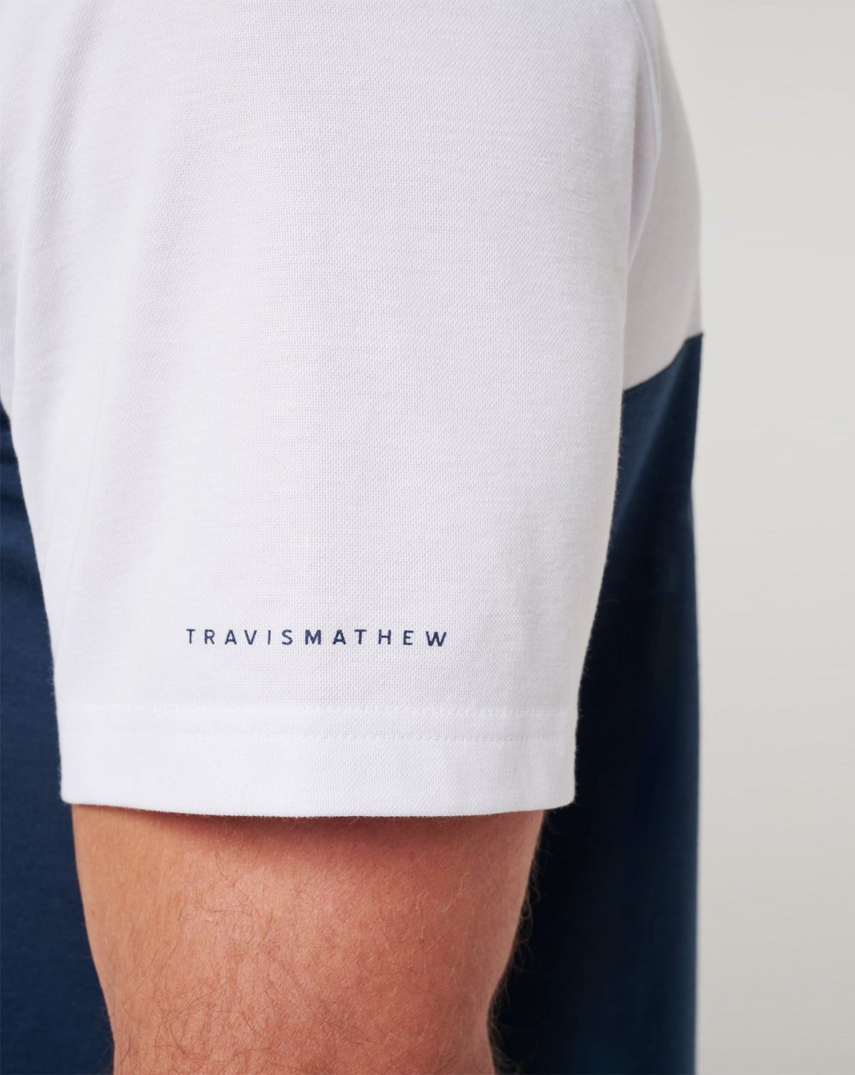 TravisMathew | PSU Drop Back Polo - White/Navy