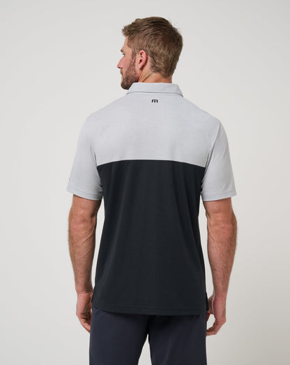 TravisMathew | Utah Drop Back Polo - Heather Grey/Black