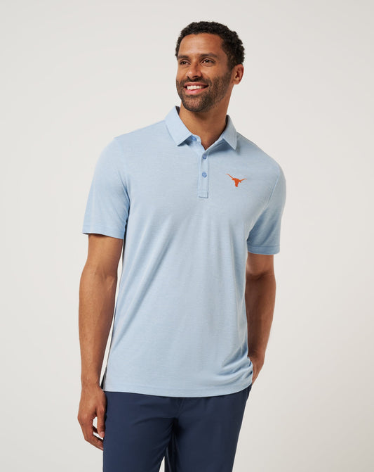 TravisMathew | UT Austin School Pride Polo - Heather Blue