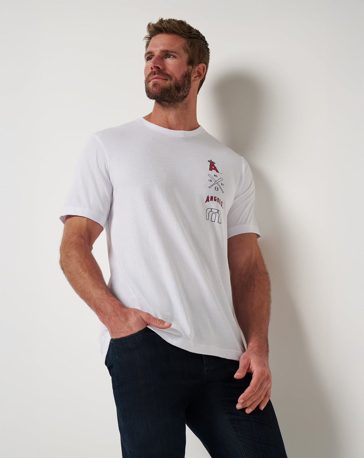 TravisMathew | Los Angeles Angels Sunset Slam 2.0 Tee - White