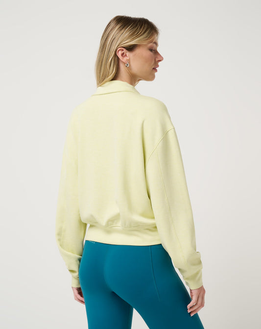 TravisMathew | Overnight Trip Half Zip - Heather Limeade