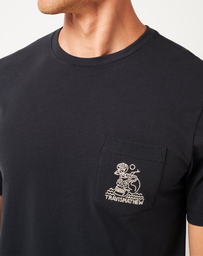 TravisMathew | Lost Cave Pocket Tee - Black