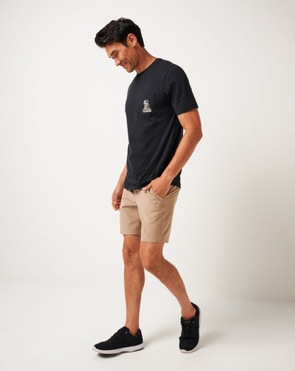 TravisMathew | Lost Cave Pocket Tee - Black